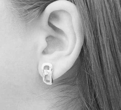 Aretes de plata ley 0,950