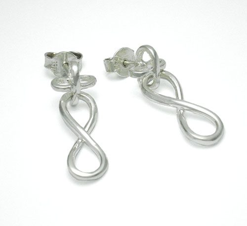 Aretes de plata ley