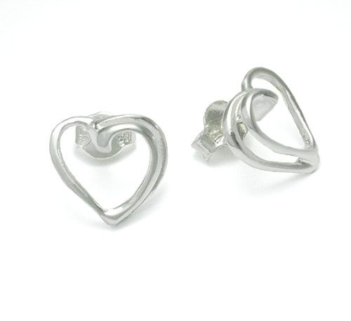 Aretes de plata ley