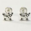 Aretes de plata ley 0,950 con peso 1 gramos. Diseño gaticos para bebes.