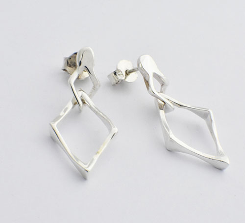 aretes de plata