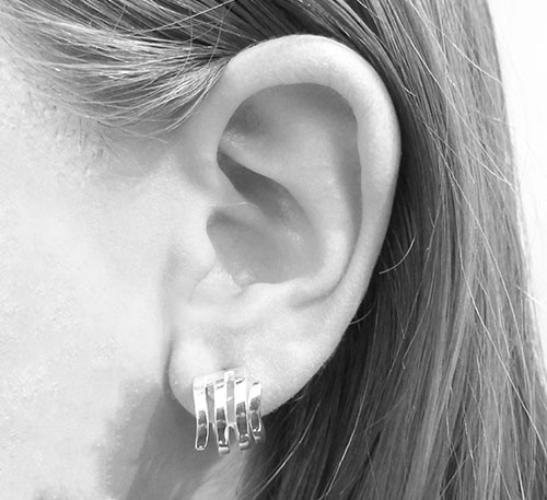 aretes de plata