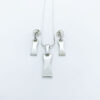 set dije collar y aretes de plata