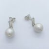 Aretes de plata con perlas naturales de cultivo