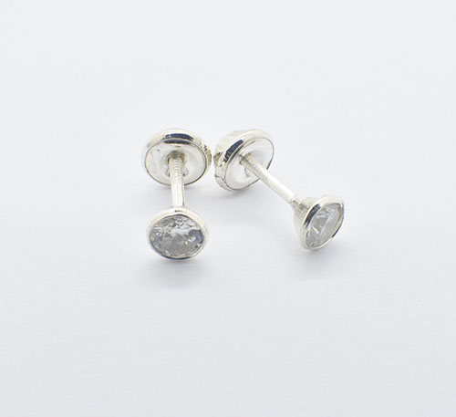 Aretes de plata para bebes