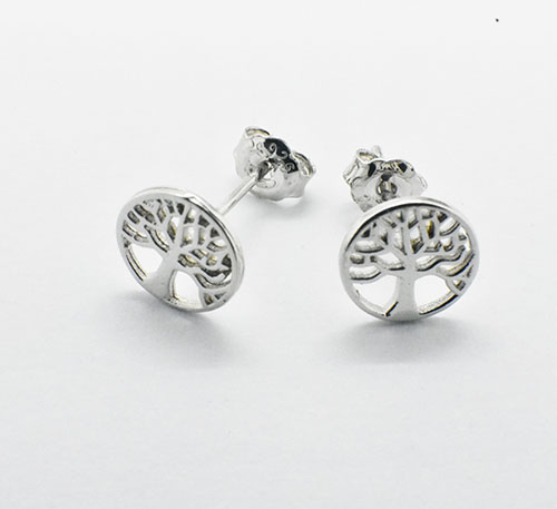 Aretes de plata, Diseño de árbol Baobat.