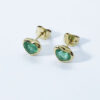 Aretes de oro con esmeraldas de Colombia