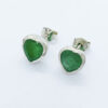 Aretes de plata con esmeraldas de Colombia
