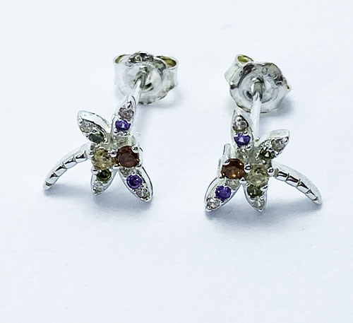 Aretes de plata para niñas