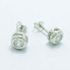 Aretes de plata con circones naturales