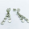 Aretes de plata ley 0,925 con peso 5.5 gramos diseño de 2 segmentos móviles de discos flotantes