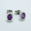 Aretes de plata con alejandritas